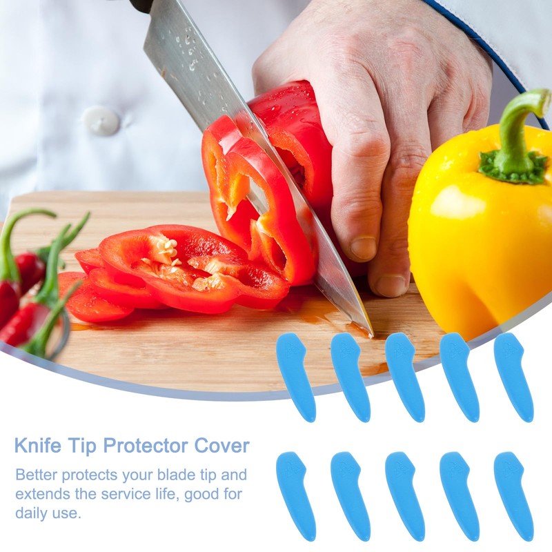 uxcell 100Pcs Blade Knife Tip Protector Cover Plastic Knife Guard