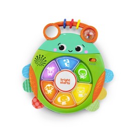 Bright Starts Safari Surprise Multisensory Toy, Light-Up Electronic Baby Toy with Animal Sounds and Melodies, Press for Cause and Effect Discovery, Unisex, 6 Months+