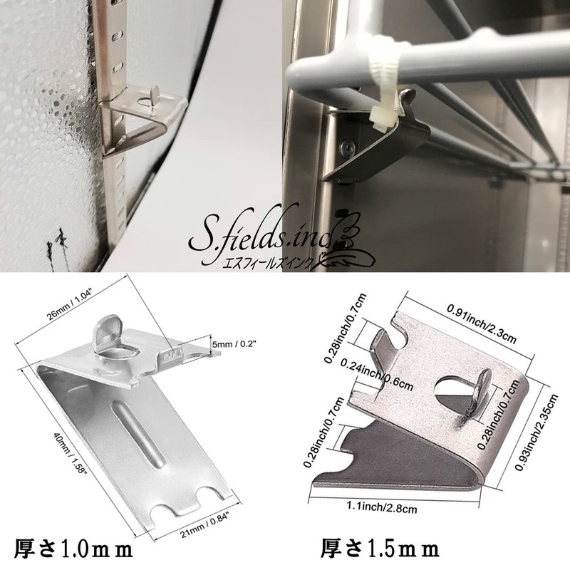 S.fields.inc 10 Pcs Refrigerator Shelf Brackets Freezer Refrigerator Showcase Commercial