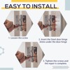 MorningRo 15 Pcs Hardware Door Hinge Shims Stainless Steel Metal