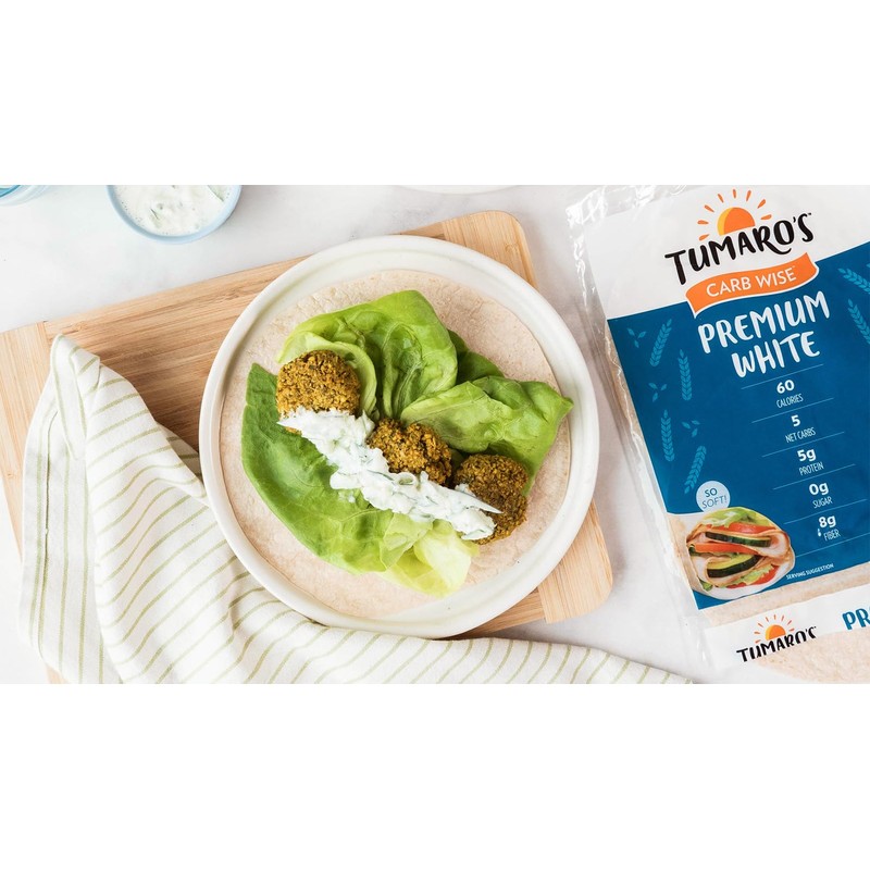 Tumaro's Premium White Carb Wise Wraps - Low Carb -