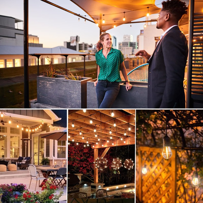 S14 Replacement LED Light Bulbs, Shatterproof & Waterproof 1W S14