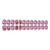 LBPEPAMZ Red Heart Press on Nails Short Square Fake Nails