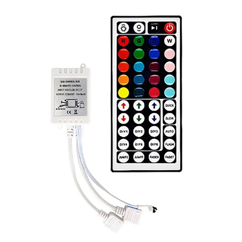 Jpdisdd LED Strip RGB Control Box with Remote Control 44Keys