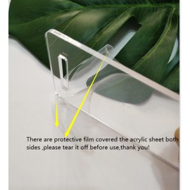 10pcs of Acrylic Badge Buddy,ID Badge Holder Buddy Bases,Badge Buddy Acrylic Blank (2.25''x4.25'')