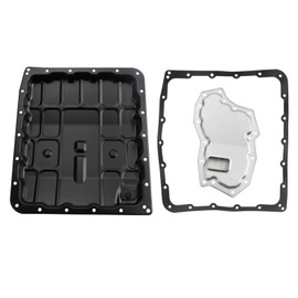 Transmission Oil Pan with Drain Plug, with Automatic Transmission Filter Kit Fit for Nissan Armada Frontier Pathfinder Titan Replaces# TF-327 31390-90X0B 31390-90X00