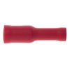 Female Bullet Crimp Terminals, Pack of 100 - Red, 12A,