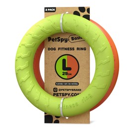 Dog Training Ring for Outdoor Fitness Floatable Pulling Toy and Flying Disc Interactive Play Tool for Small Medium Large Dogs