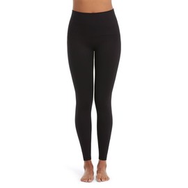 SPANX Look at Me Now Seamless Leggings - Comfortable Athletic Wear - Core & Tummy Control for Shaping - Natural Waist Fit - Very Black - X-Small