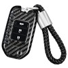 T-carbon Key Case Protective Cover Compatible with Honda, Carbon Fibre