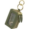 RafiCaro Key Case, Double Pockets, Genuine Leather, Smart Key, Clear