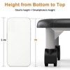 CasaZenith 5.9'' Height Rolling Stool, (10.2" D x 13.1" W)