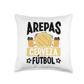 Arepa Flour Venezuelan Snacks Arepa Making Arepas Grill Throw Pillow