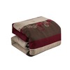 Chezmoi Collection Napa 7-Piece Luxury Leaves Scroll Embroidery Bedding Comforter