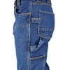 FiveBrother Men's Stone Washed Double Front Logger Dungaree 40W x