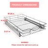 Sikarou Pull Out Cabinet Organizer 26" W x 21" D,