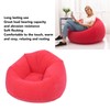 Inflatable Lounge Chair Flocking PVC Portable Folding Blow Up Sofa