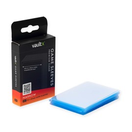 Vault X Narrow Board Game Sleeves 56 x 82mm (60 Pack) Compatible with Catan, Clear Premium Quality