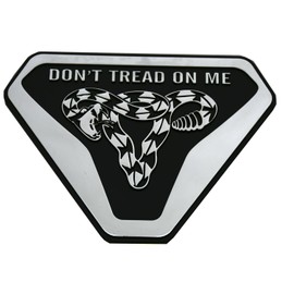 1pc Gadsden Flag Rattlesnake Car Emblem 3D Decal with “Don’T Tread ON ME” USA Flag Compatible with Ford Bronco Truck Badlands Sport Offroad 4x4 Cars Motorcycles, (Gadsden Flag-Chrome)