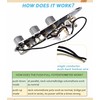 LAMSAM Prewired Control Plate for Jazz Bass Guitar, Loaded J