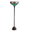 Chloe CH18780VG15-TF1 1 Light 15" Shade Liaison Tiffany-Style Victorian Torchiere