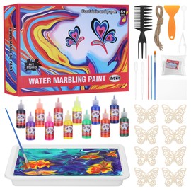 Starvortex Marbling Paint, Educational Marbling Set Children's Craft Set Girls, Creative for Gift Girls 6-10 Years, Craft Set Children from 6 Years, Craft Sets for Activities, Birthday Gift