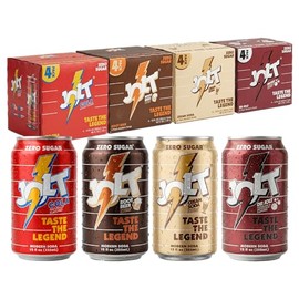 JOLT Modern Soda Variety Pack - Zero Sugar, 80mg Natural Caffeine, Alpha GPC Focus Nootropics, Prebiotics, B Vitamins, 12oz (16 Pack)