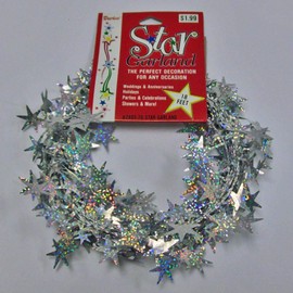 Darice Star Garland Laser Style 18 feet (6-Pack) 2405-70
