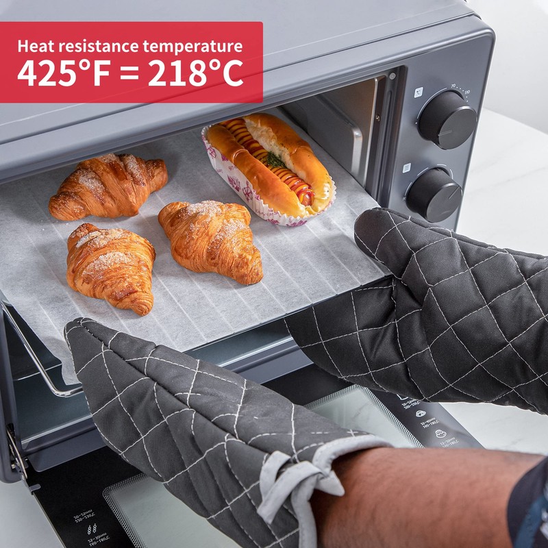 Oven Mitts Flame Retardant Mitts Heat Resistant to 425 °F
