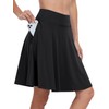 ANRABESS Knee Length Skorts Skirts for Women Summer High Waisted