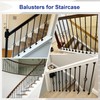 Sidasu 10-Pack 44" x 1/2" Wrought Iron Balusters for Stairs,