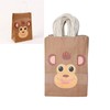 25Pcs Kraft Paper Gift Bag Animal Pattern Multipurpose Kraft Bag