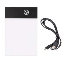 Simlug A6 Light Pad, LED Light Board, Non-Slip Backing, Bright, USB Cable, White, Plastic, Battery Powered, Art, Craft, Animation, Calligraphy, Painting