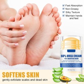 Crema Hidratante y Alivia el Grietas y Sequedad para Pies, Crema para Pies Crema Hidratante y Antigrietas para Pies, Loción para Pies Talón Stick Repara e Hidrata Pies y Manos Secos y Agrietados