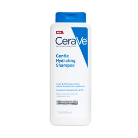 CeraVe Gentle Hydrating Shampoo, With Ceramides, Niacinamide & Hyaluronic Acid For Soft, Healthy Looking Hair & Scalp, Sulfate Free & Color Safe Shampoo, For All Hair Types, 12 Oz
