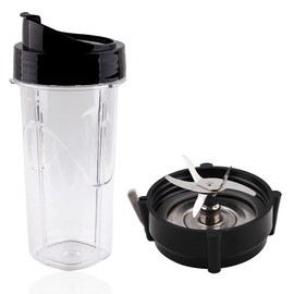 Joyparts Replacement Parts 24oz cup with Blade and Bottom Base Cap, Gasket,Compatible with Oster Pro 1200 Blenders