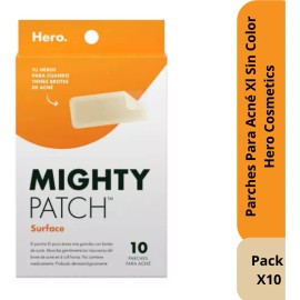 Hero Cosmetics Pack 10 Parches XL Sin Color Antiacné Noche Todo Tipo de Piel