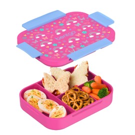 Bentgo Kids Snap & Go Lunch Box - Rainbows & Butterflies