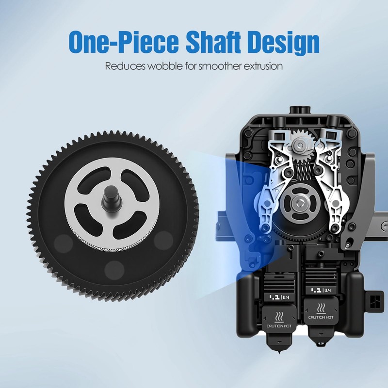 Extruder Gear for Bambu Lab H2D / H2D Combo, Hardened