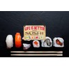 Life is Better with Sushi Retro Decorative Hanging Sign with