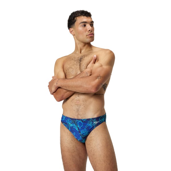Speedo Men's Swimsuit Brief Eco Flex 2” Outseam Beachstar