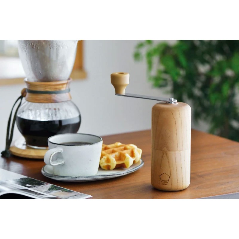Kawasaki Synthetic Resin MI-030 Milu Wood Coffee Mill, Keychain, Made