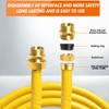 Grehitk 33ft 1/2'' Flexible Gas Line, CSST Corrugated Stainless Steel