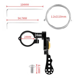 Reicyfang Mountain Bike Seatpost Dropper Remote Control Lever, Aluminum Alloy Bicycle Dropper Seatpost, Bicycle Seat Post Drop Mechanical for 22.2mm Handlebars