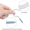 Screw Hooks Cup Hooks Screws Vinyl Coated Multi-Purpose Hooks 2