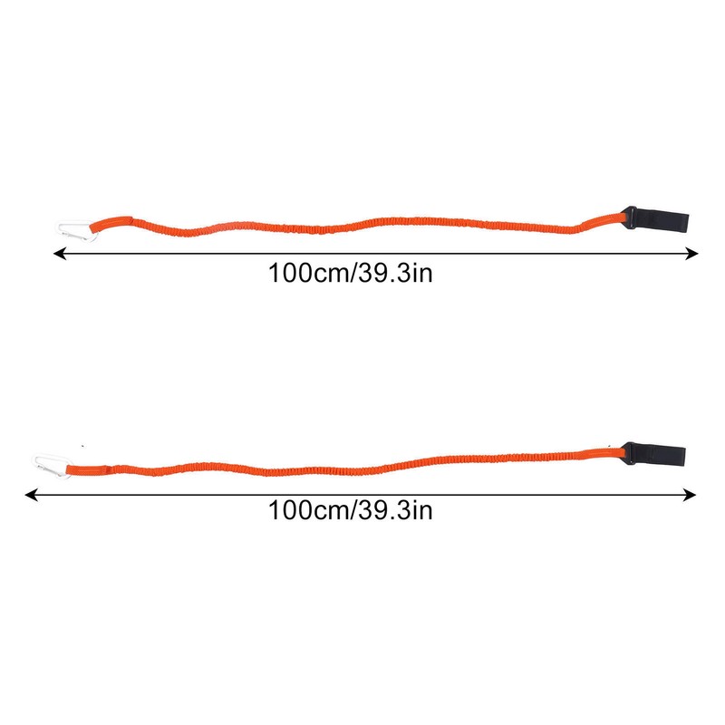 2pcs Kayak Paddle Leashes Stretchable Safety Canoe Paddle Leash Kayak