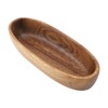 Wooden Serving Tray Easy Cleaning Boat Shape Wooden Food Plate
