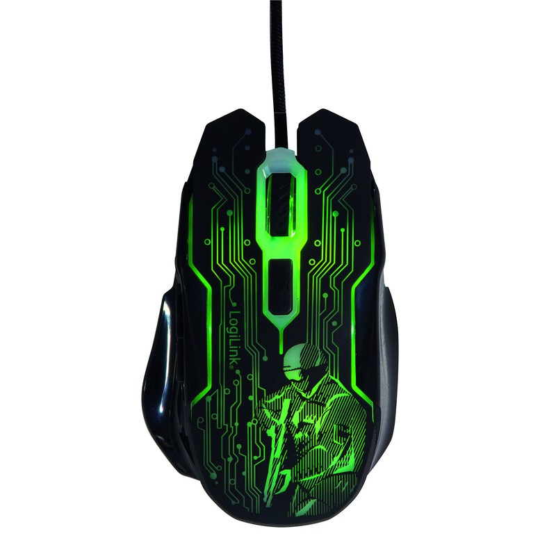 LogiLink ID0137 USB Gaming-Maus, 2400 DPI schwarz