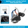 MAX COOL Ignition Lock Cylinder Switch W/Double Keys Suitable for