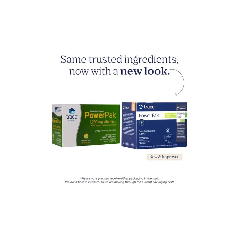 Trace Minerals Powerpak Vitamina C Electrolitos Lima Limón 30 Sobres